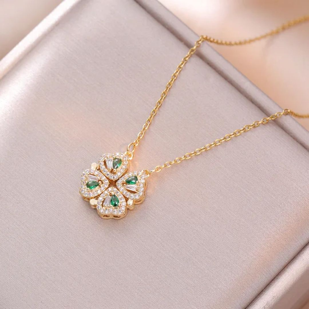 Emerald Clover Necklace