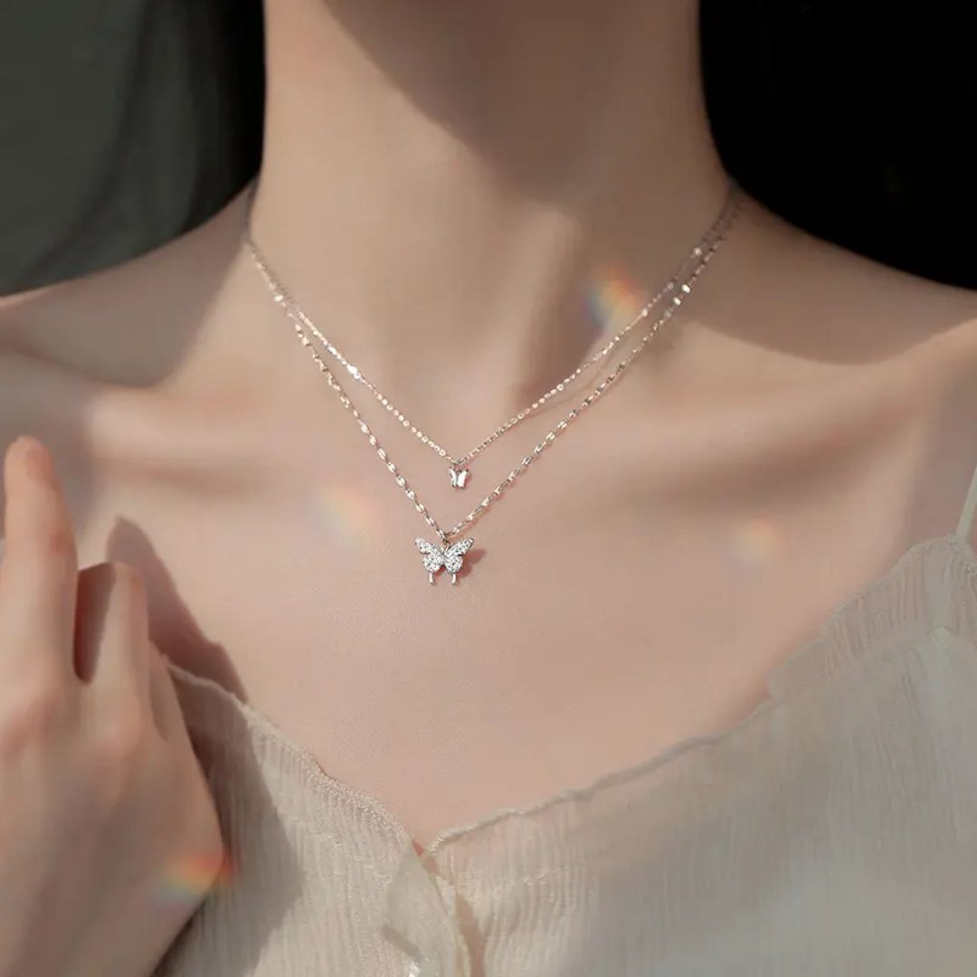 Social Butterfly Layered Neckpiece