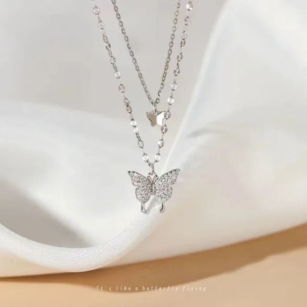 Social Butterfly Layered Neckpiece