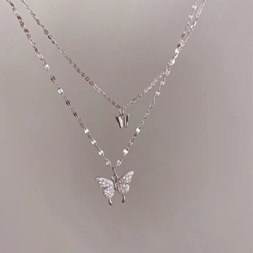 Social Butterfly Layered Neckpiece