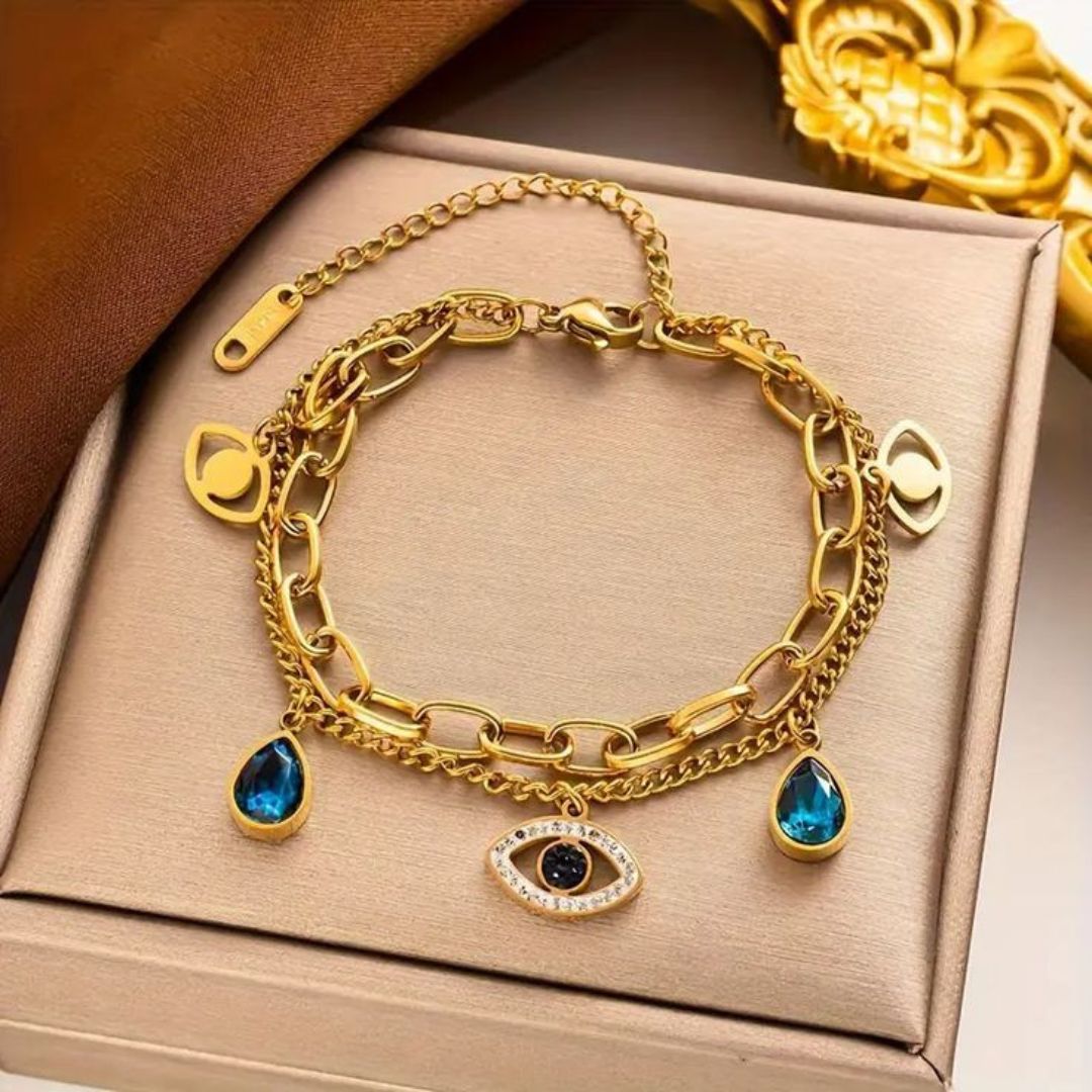 Cut The Crap Evil Eye Bracelet
