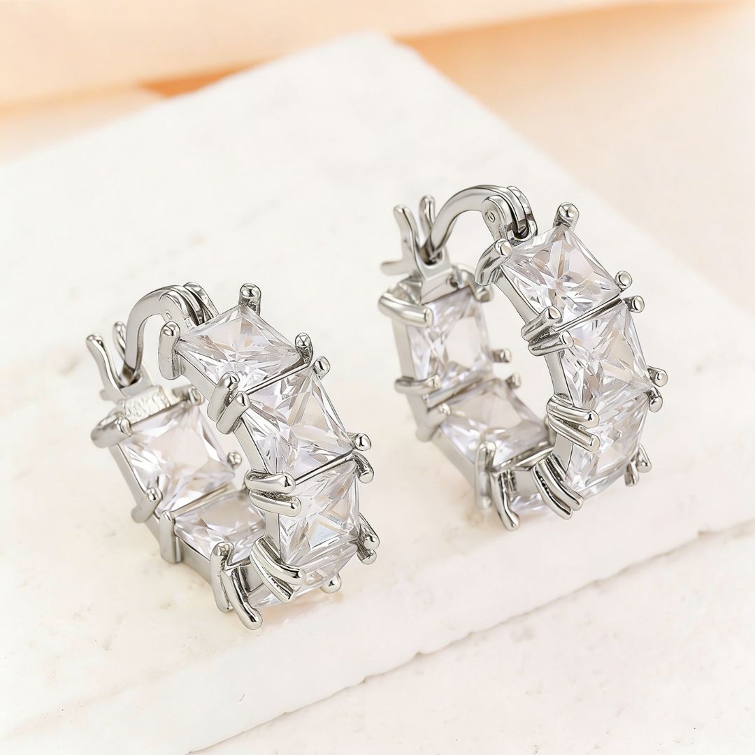 Royal Prism Hoops Earring