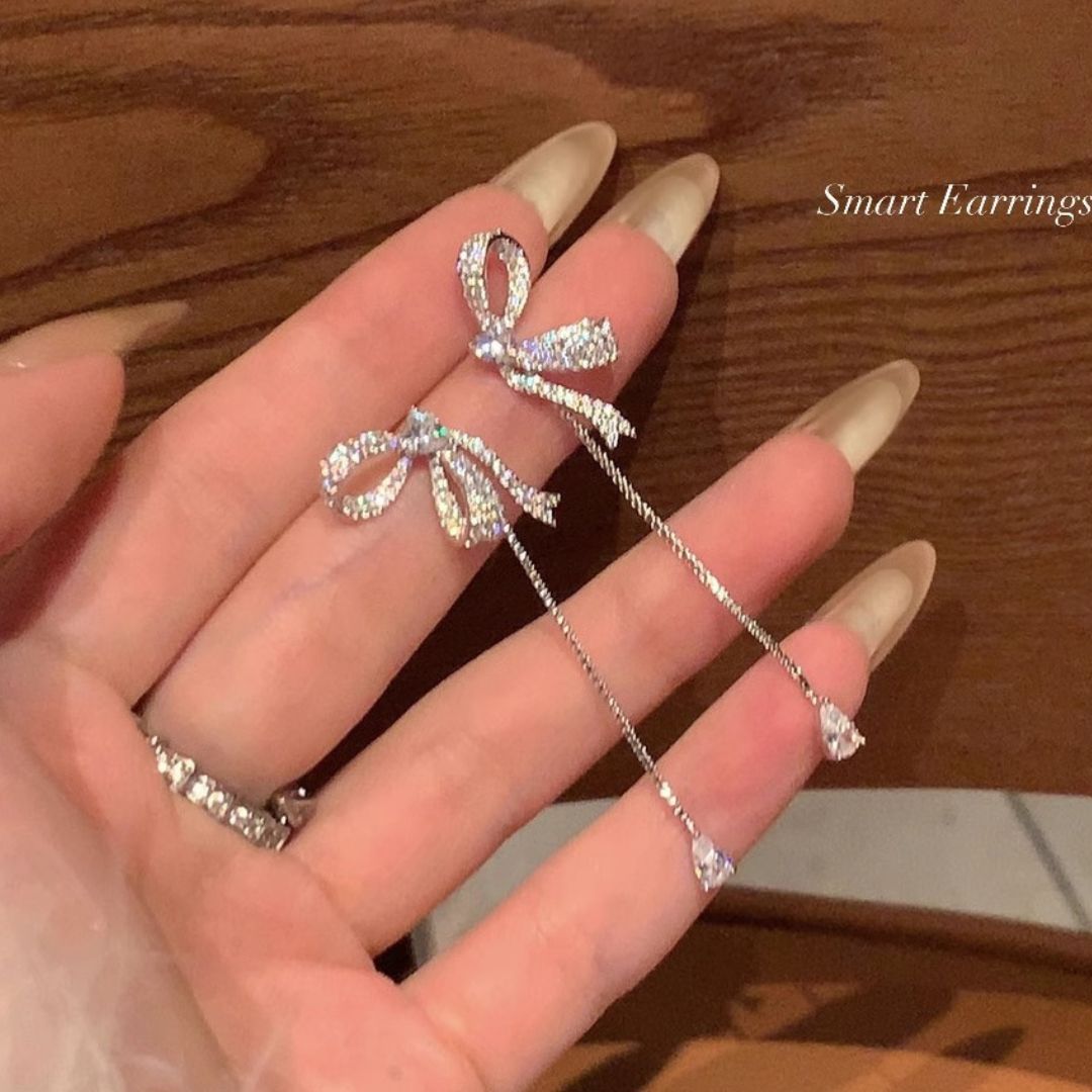 Seoul Muse Ribbon Drops Earrings