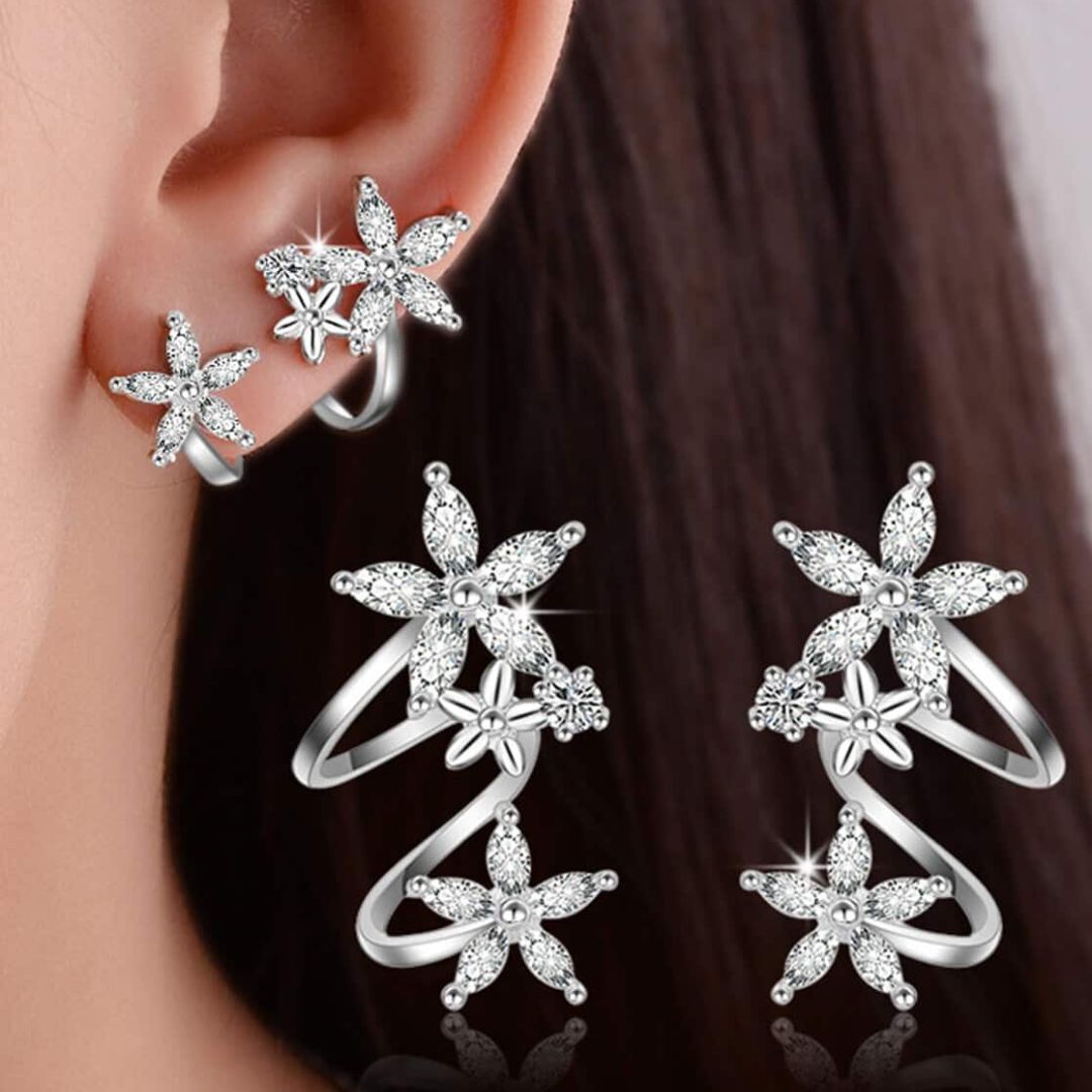 Duo-Flora Stud Earring