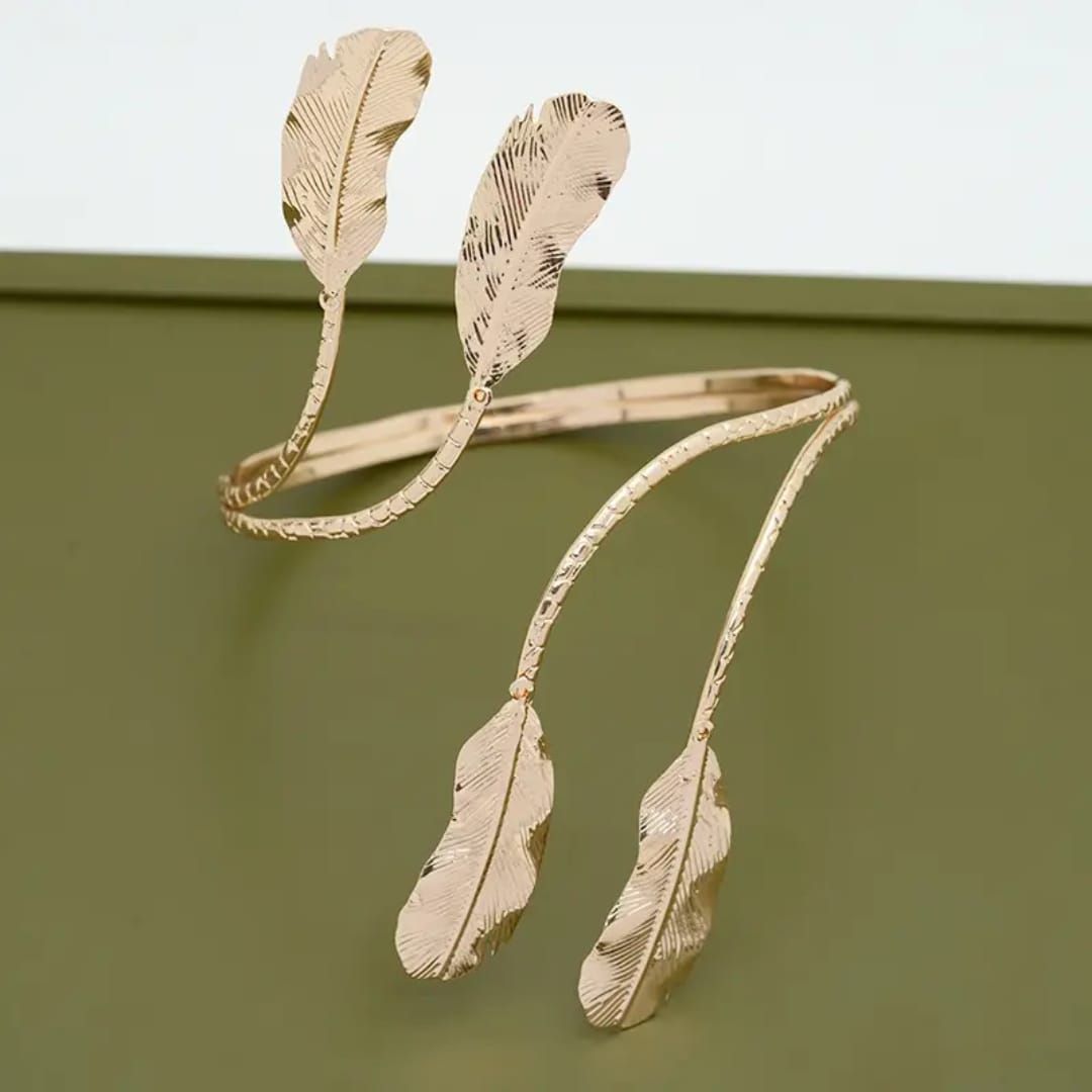 Boho Leaf Arm Cuff