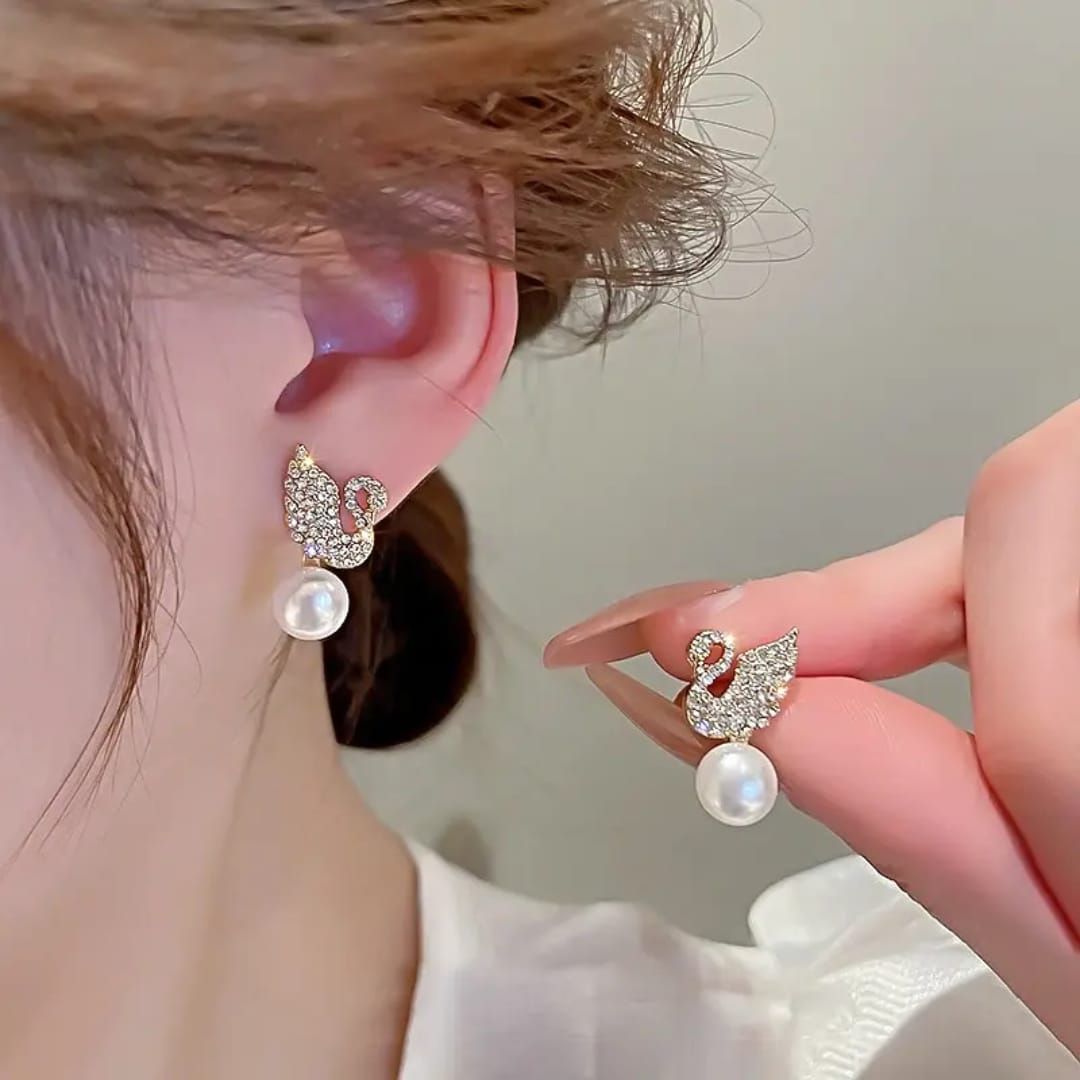Take A Swan Dive Earring