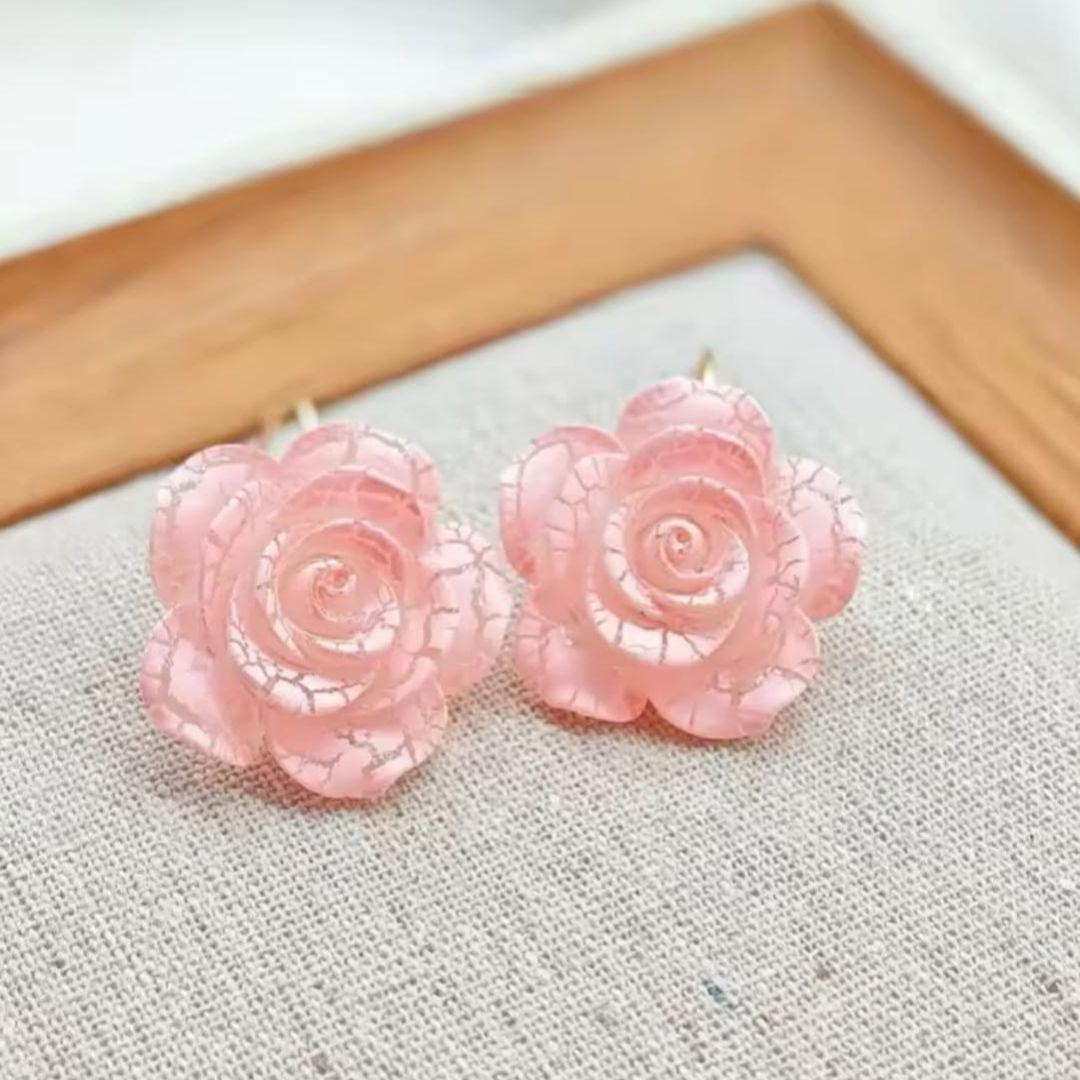 Floral Daisy Hoops Earring