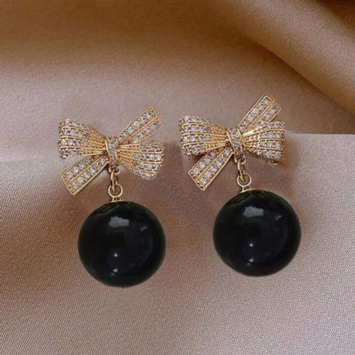 Black Midnight Pearl Earring