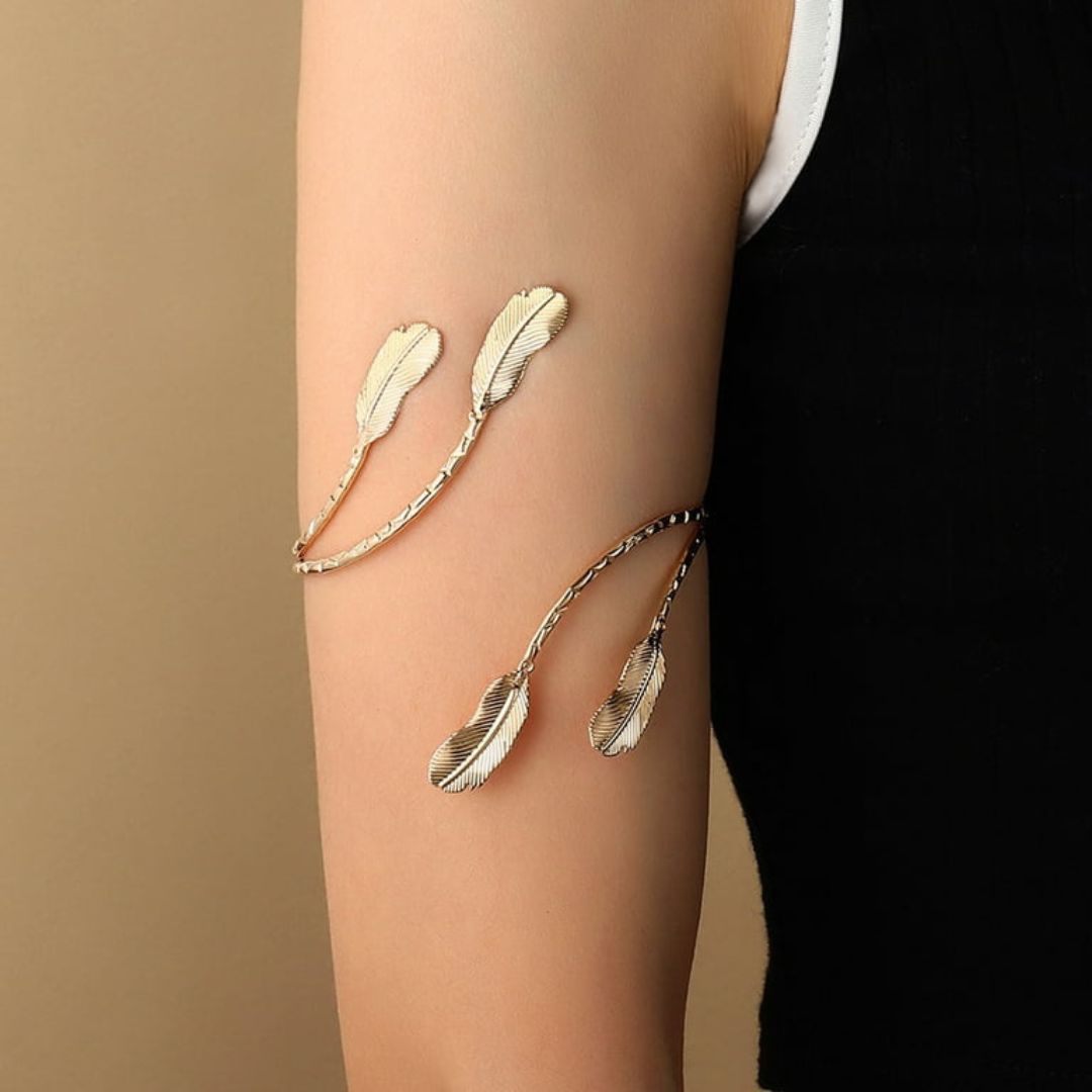 Boho Leaf Arm Cuff