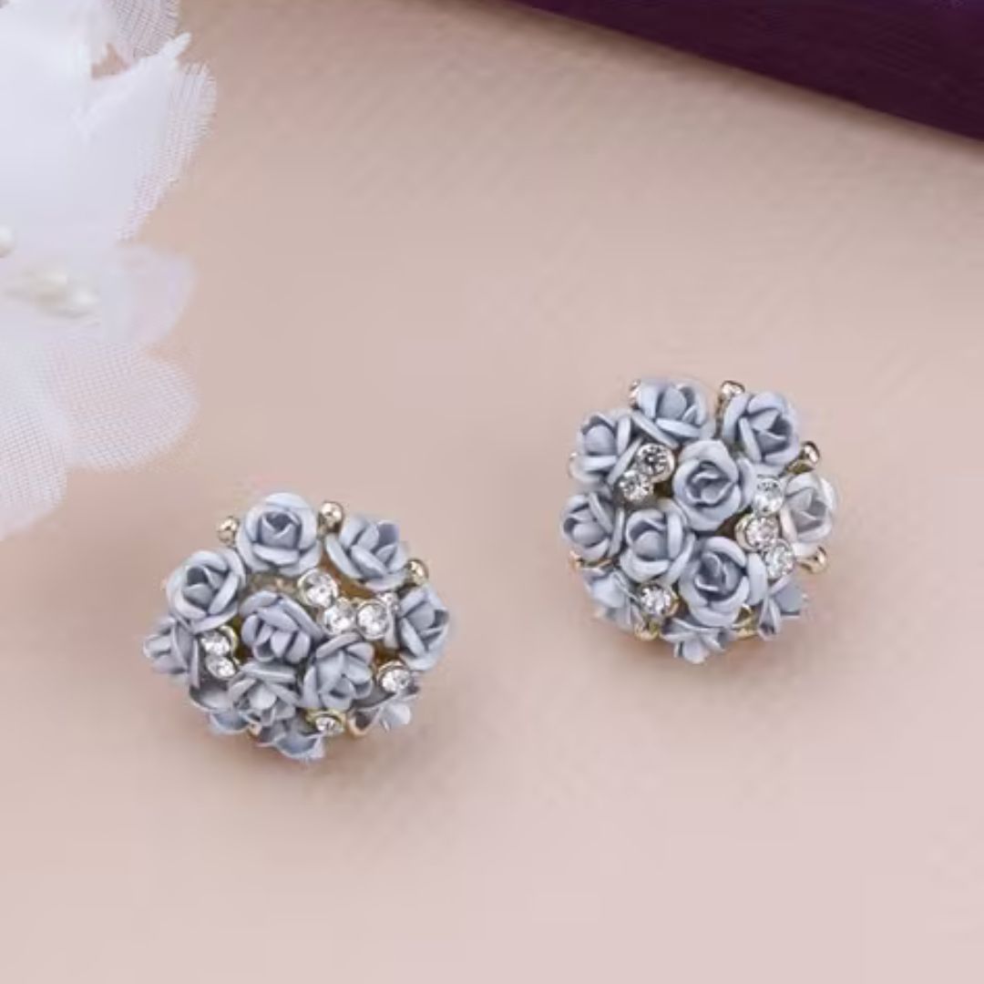 Rosebud Sparkle Studs