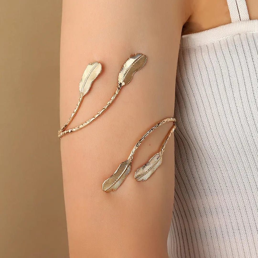 Boho Leaf Arm Cuff