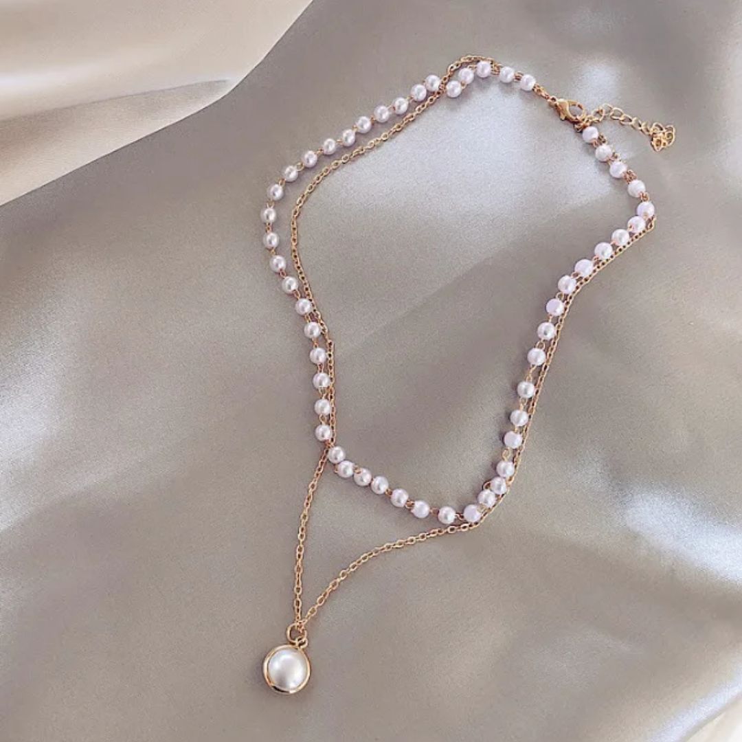 Perky Pearl Layered Necklace