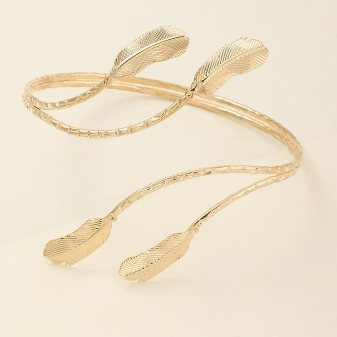 Boho Leaf Arm Cuff