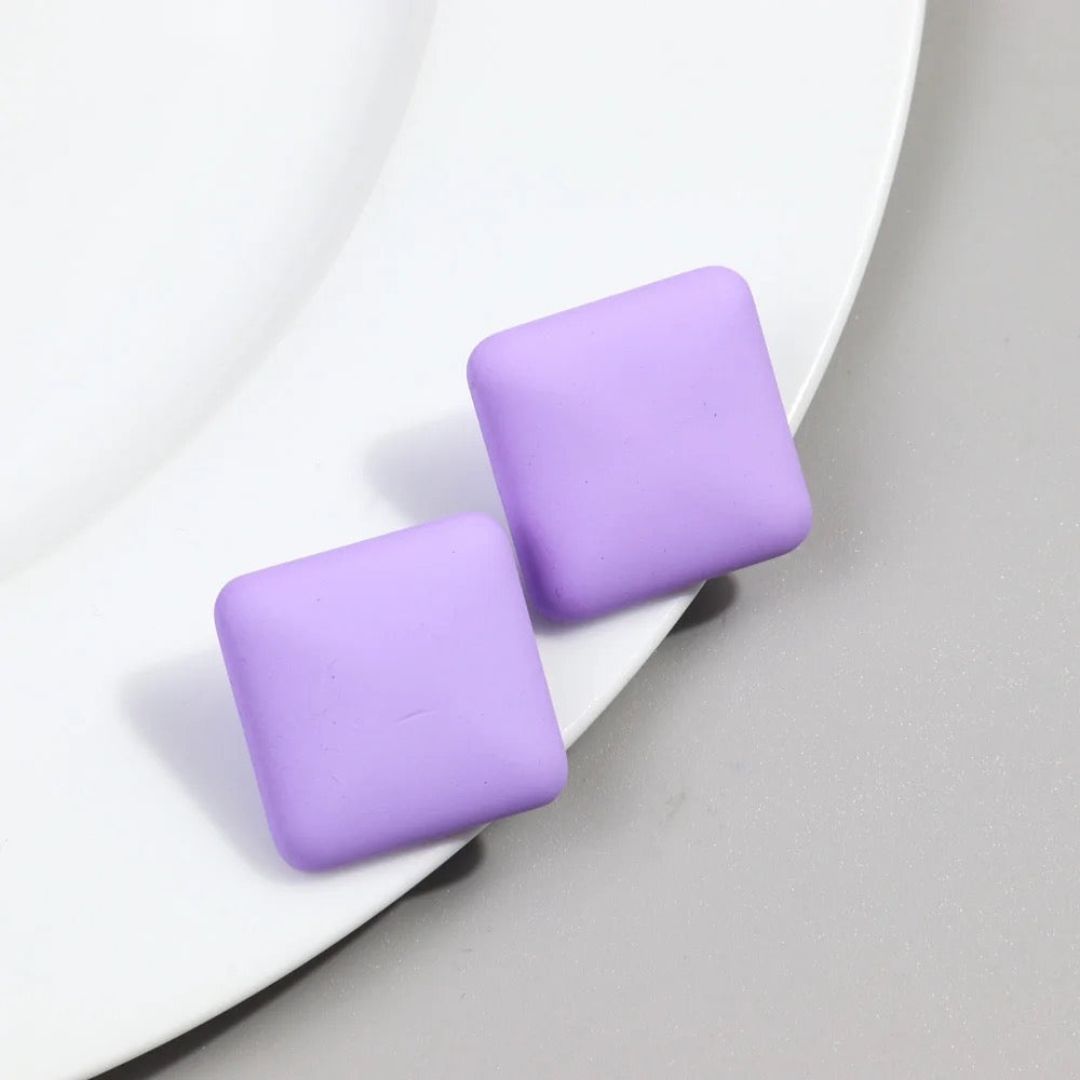 Colored Stud Earring