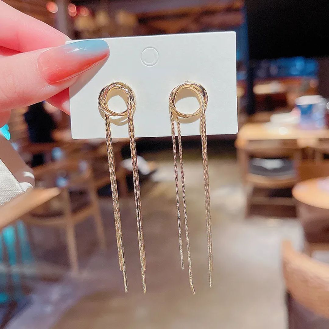 Bling Bloger Chain Earrings