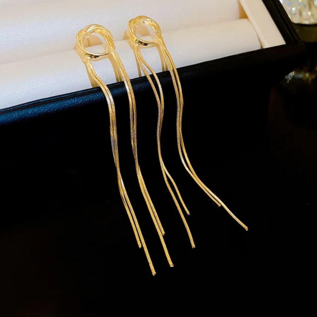 Bling Bloger Chain Earrings
