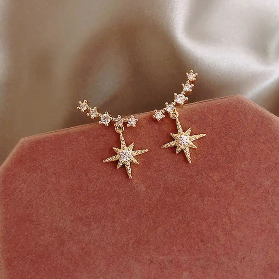 Bling Blogger Star Earrings