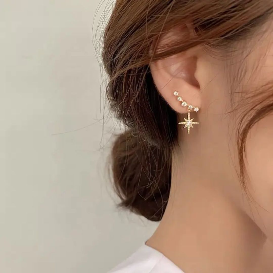 Bling Blogger Star Earrings
