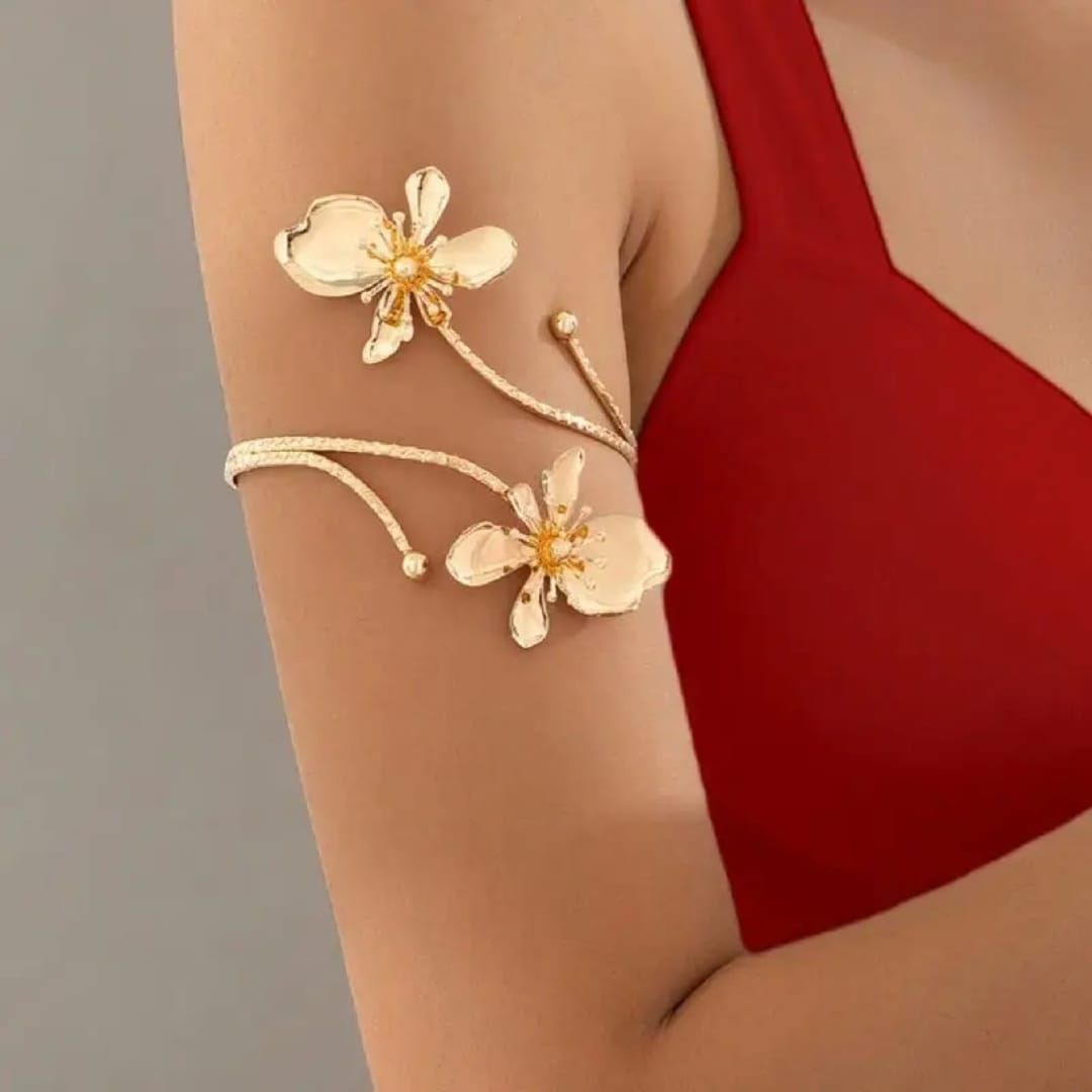 Olympian Floral  Arm Cuff