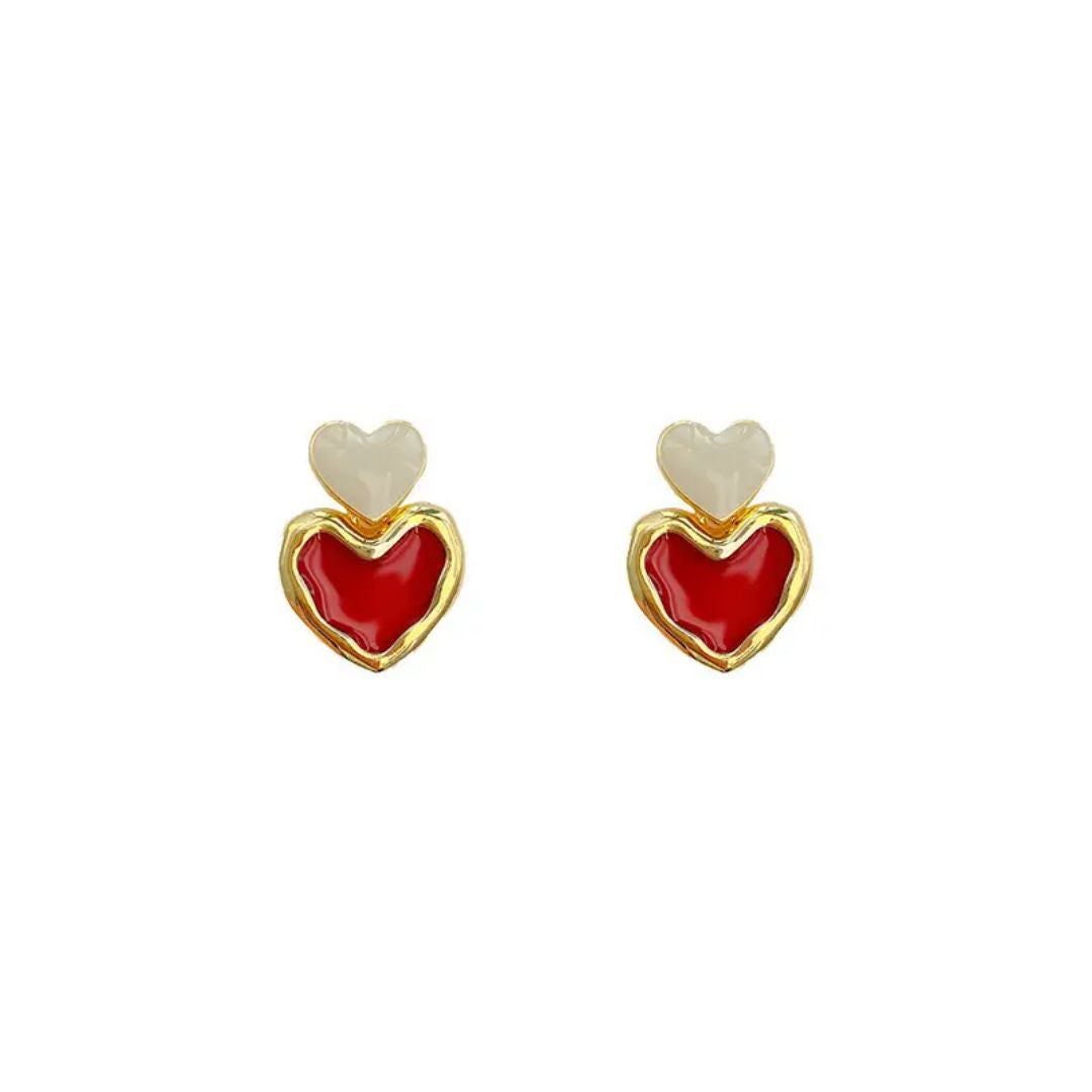 Red Heart Earrings