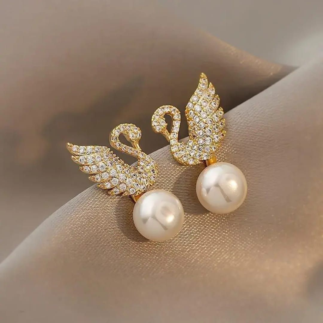 Take A Swan Dive Earring