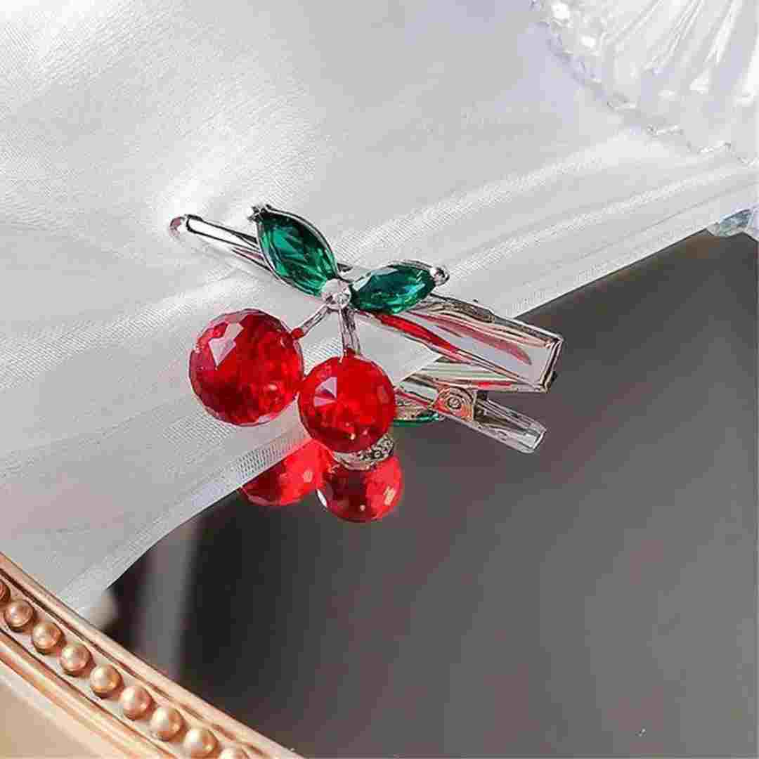 Sparkling Cherry Hair Clip