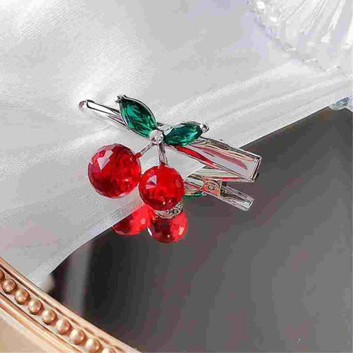 Sparkling Cherry Hair Clip