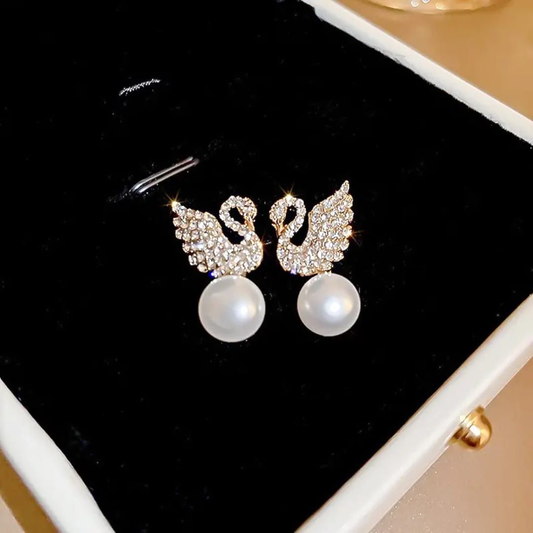 Take A Swan Dive Earring