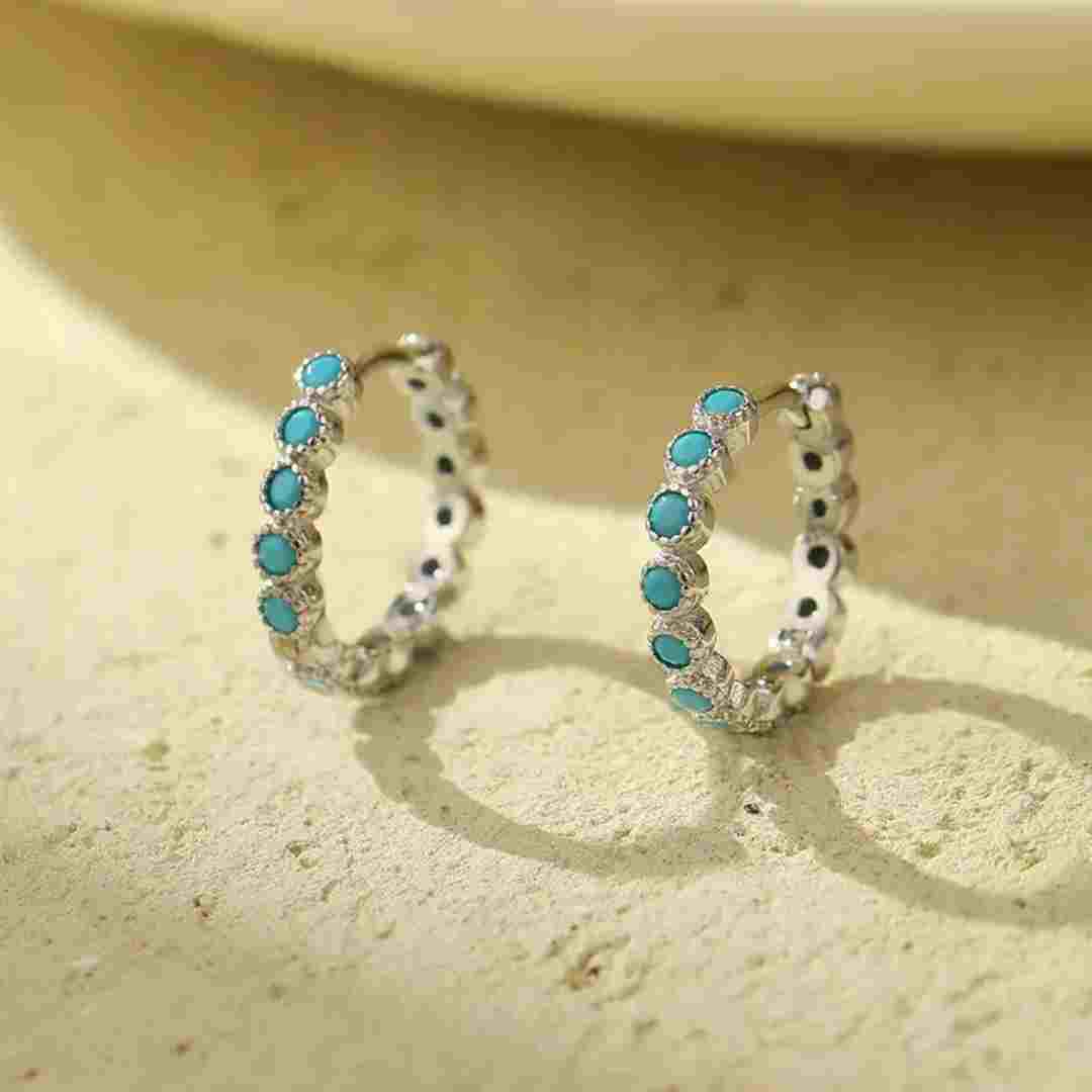 Azure Mini Hoops Earring