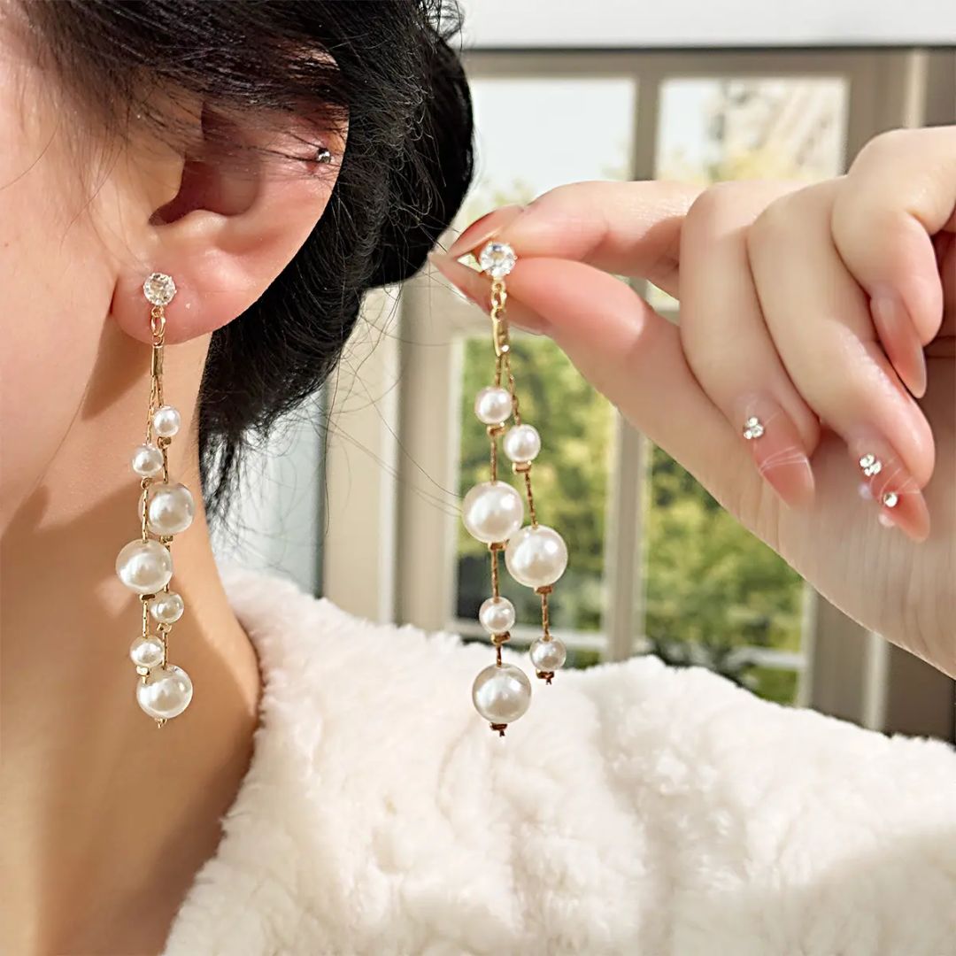 Pearlfect Long Earrings