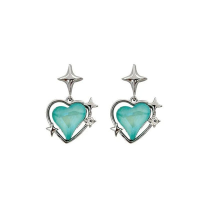 Bling Blogger Heart Earrings