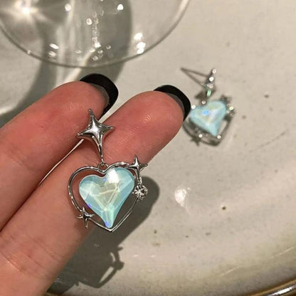 Bling Blogger Heart Earrings