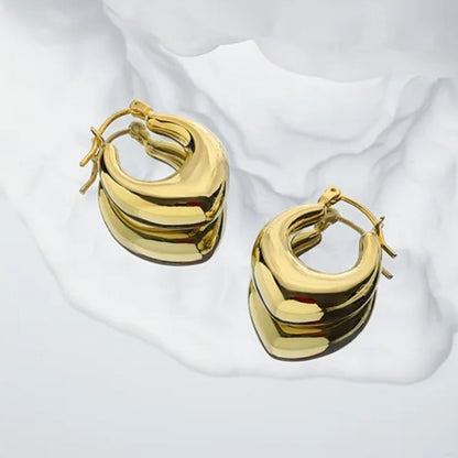 As Pretty As Gold Hoop Earrings