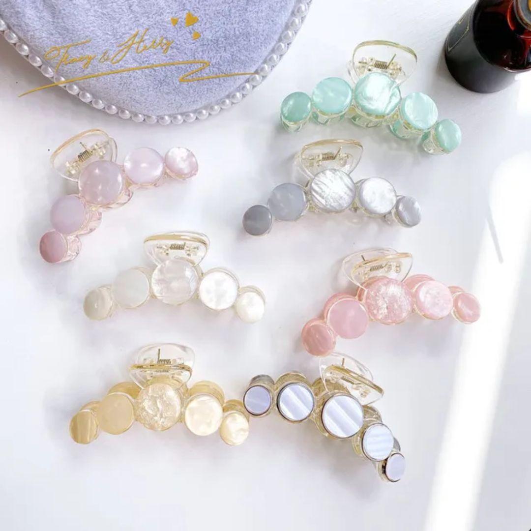 colorful Pearl Hair Claw Clips (pack-1)