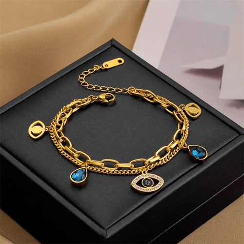 Cut The Crap Evil Eye Bracelet