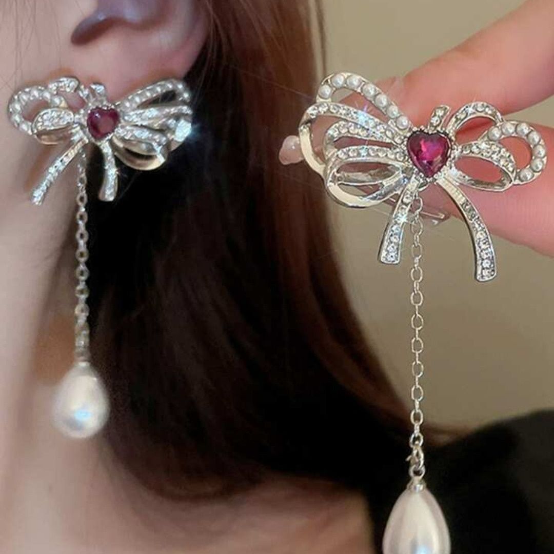 Bling Bloger Bow Earrings