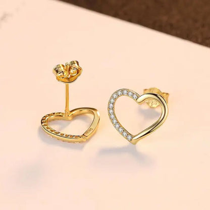 Bling Bloger Heart Earrings