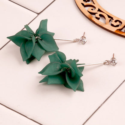 Cut The Crap Flower Statement Earrings