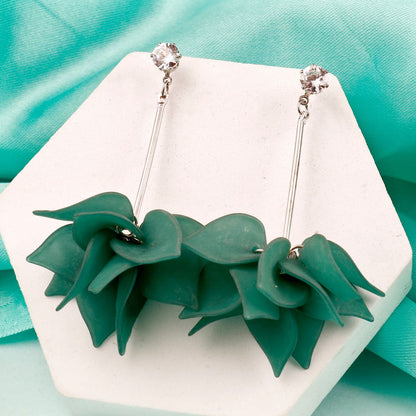 Cut The Crap Flower Statement Earrings