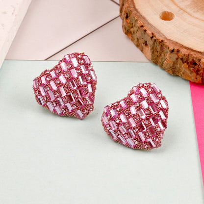 Bling Blogger Heart Earrings