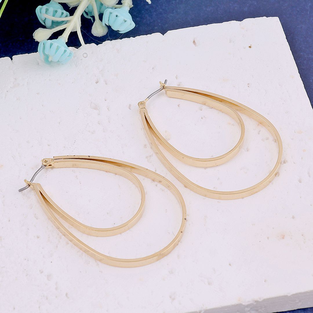 As Pretty As Gold Hoop Earrings