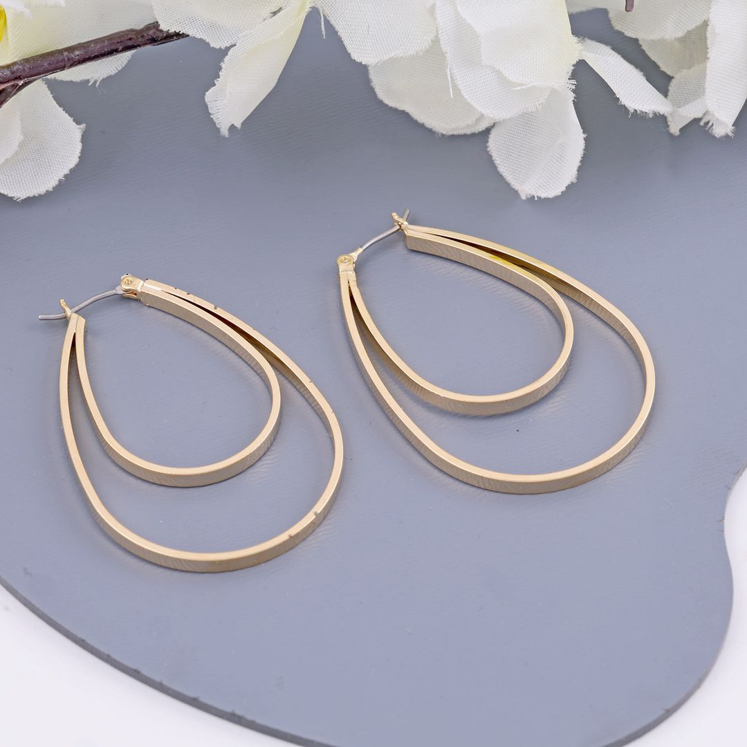 As Pretty As Gold Hoop Earrings