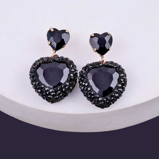 Bling Blogger Heart Earrings