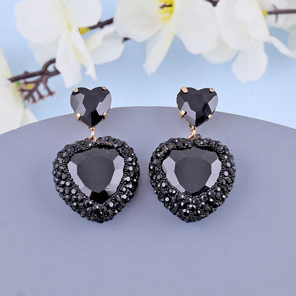 Bling Blogger Heart Earrings