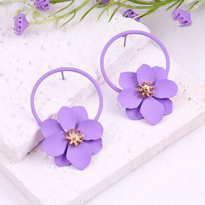 Color pop Flower Earring