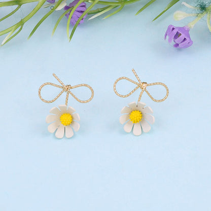 Cut The Crap flower Earrings