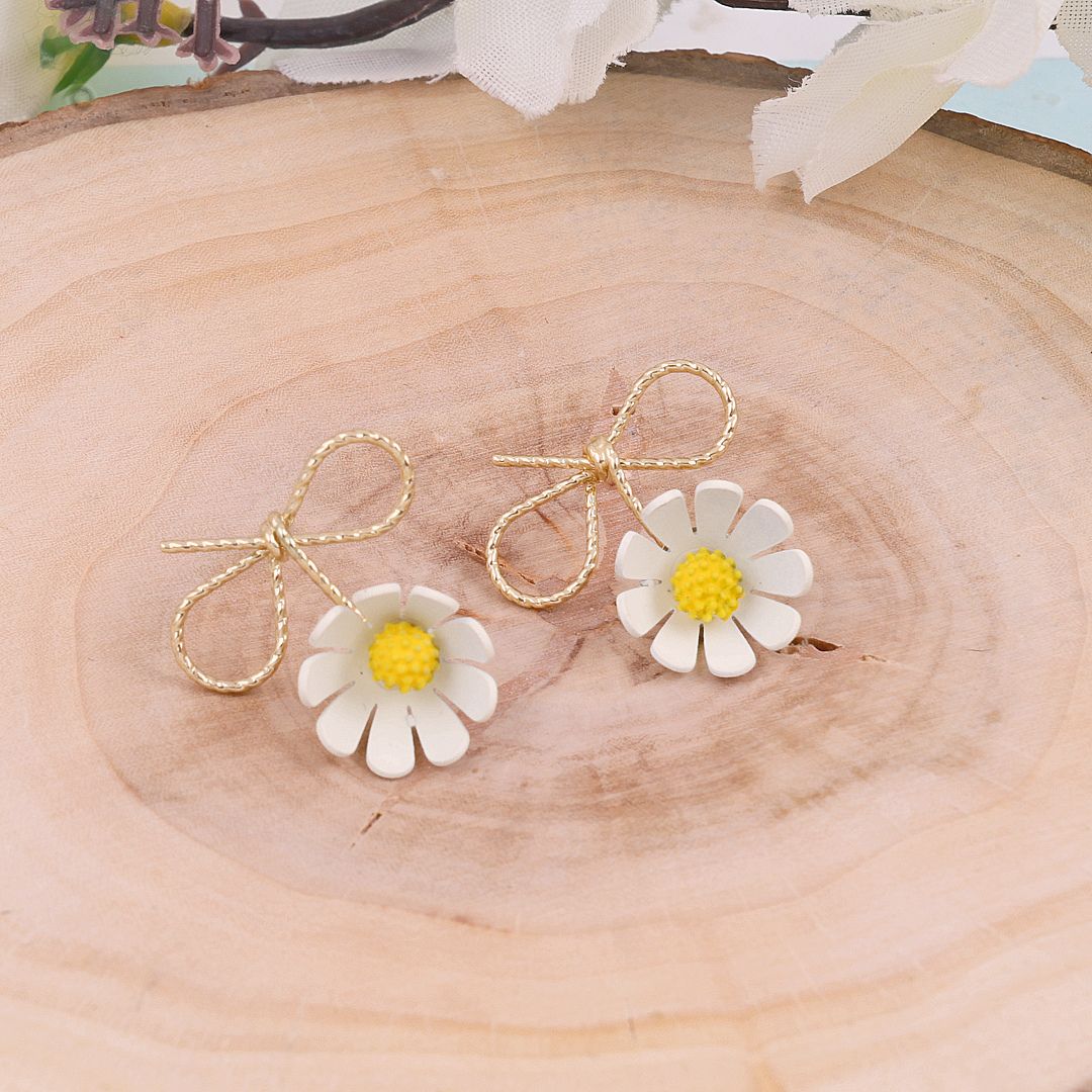 Cut The Crap flower Earrings