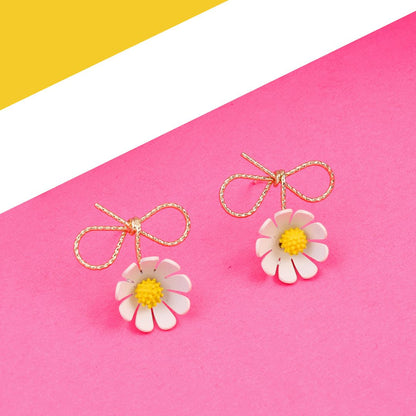 Cut The Crap flower Earrings