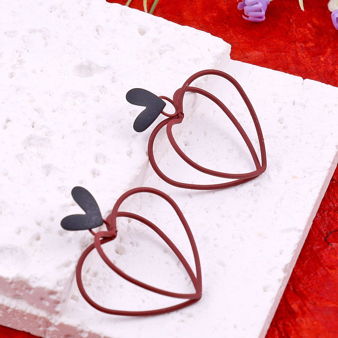 Not so Hollow Heart Earrings