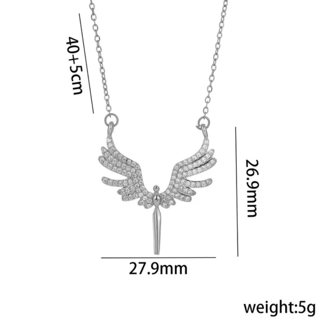 Angel Wing Silver Neckpiece